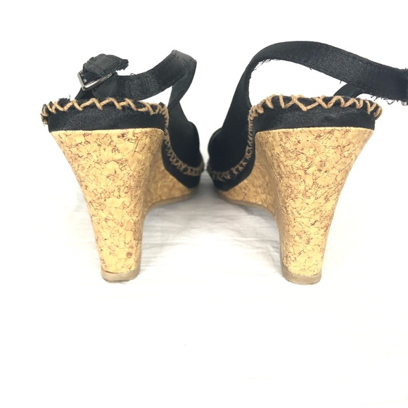 Seychelles Singapore cork sling back wedges size 7 - Picture 6 of 7